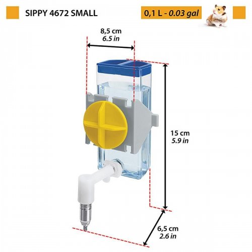 Bebedouro para Hamsters e Roedores Ferplast SIPPY 4672 