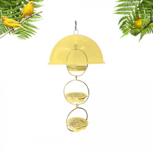 Alimentador Livre Birds Wire Domo Bubbles LC1510 - Amarelo