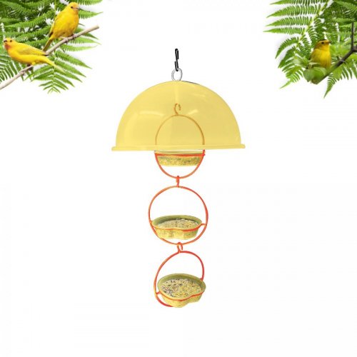 Alimentador Livre Birds Wire Domo Bubbles LC1510 - Amarelo