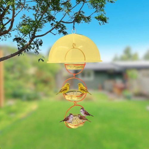 Alimentador Livre Birds Wire Domo Bubbles LC1510 - Amarelo