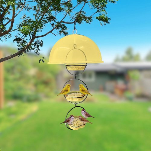 Alimentador Livre Birds Wire Domo Bubbles LC1510 - Amarelo