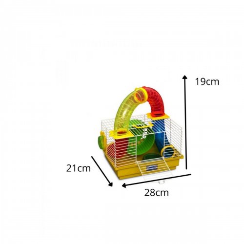 Mini Gaiola Bragança Hamster Tubos Divertidos 