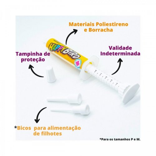 Seringa De Alimentação Pet Injet Happy Bird