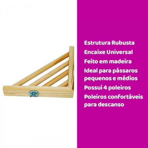 Poleiro de Canto Morapet Universal