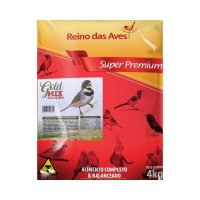 Ração Reino das Aves Pássaro Coleira Gold Mix 4kg