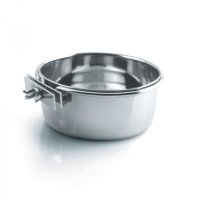 Comedouro Chalesco Inox Suporte Borboleta 300ml Para Pássaros