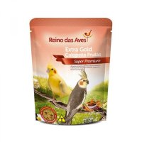 Ração Reino das Aves Extra Gold Calopsita Frutas 400g