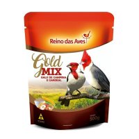 Ração Reino das Aves Galo de Campina e Cardeal Gold Mix  500G