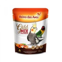 Ração Para Pássaros Reino das Aves Calopsita Gold  Mix 500g