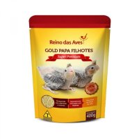 Ração Gold Reino das aves Papa Filhote 400g Refil