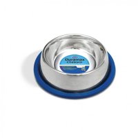 Comedouro Chalesco Duramax Inox Com Base Em Silicone 235ml Para Cães