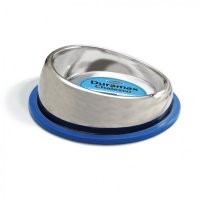 Comedouro Chalesco Duramax Design Inox Com Base Em Silicone 940ml Para Cães