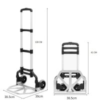 Carrinho de Mão para Carga Chalesco Dobrável em Alumínio 