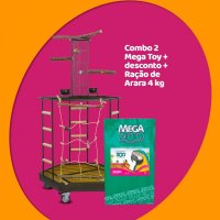 Combo Mega Toy + Desconto + Ração De Arara 4kg